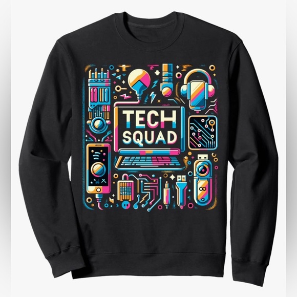 NEW - 2 XL BLACK long sleeve technologist funny sweatshirt - Picture 4 of 6